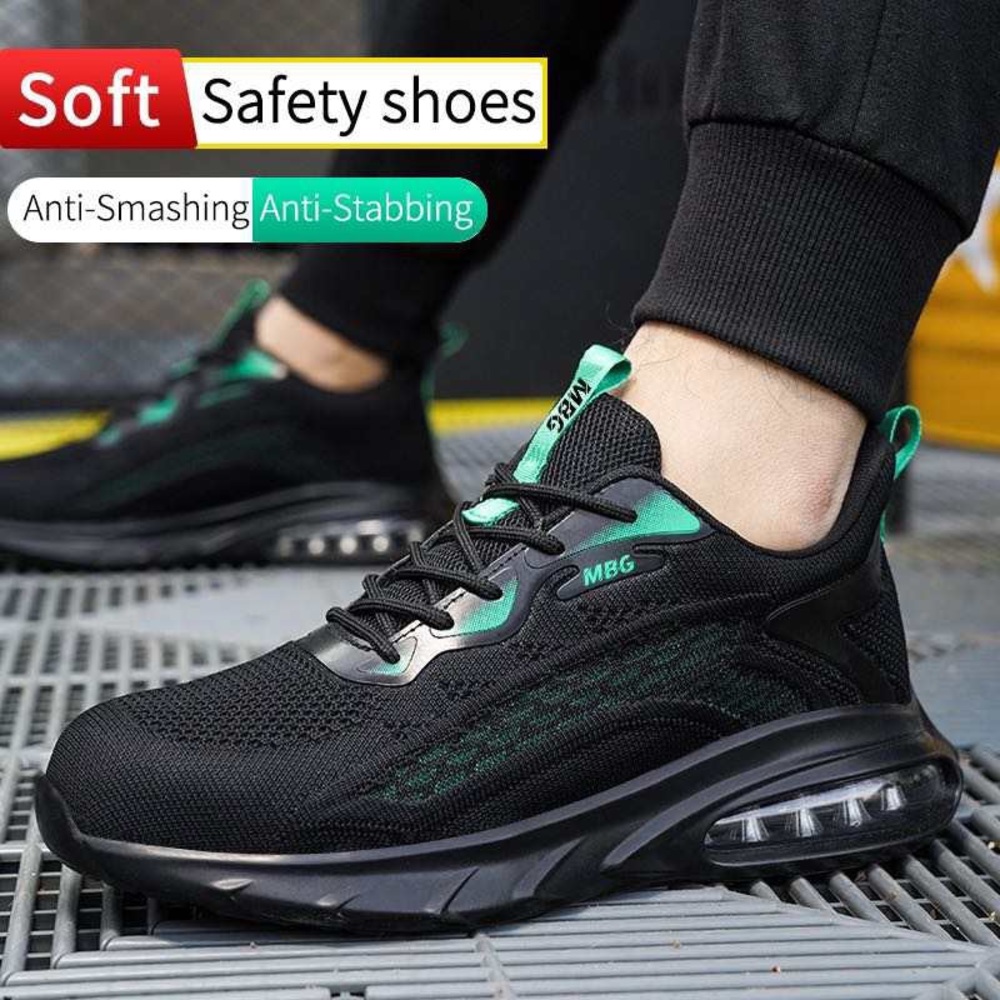 Safety shoes for man with steel toe, anti-nails and anti-slip very comfortable✅✅